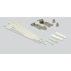 Patchpanel Desktop Keystone 12-portowy metalowy szary Delock 43335
