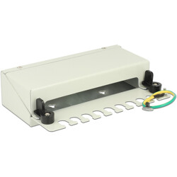 Patchpanel Desktop Keystone 8-portowy metalowy szary Delock 43336