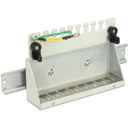 Patchpanel Desktop Keystone 8-portowy metalowy szary Delock 43336