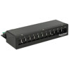 Patchpanel Desktop Keystone 12-portowy metalowy czarny Delock 43339