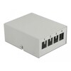 Krosownica Keystone 4-portowa szara Delock 43407