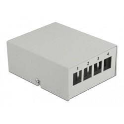 Krosownica Keystone 4-portowa szara Delock 43407