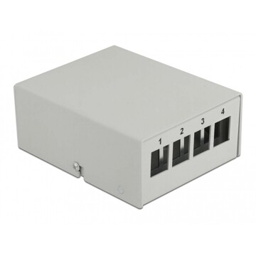 Krosownica Keystone 4-portowa szara Delock 43407