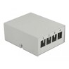 Krosownica Keystone 4-portowa szara Delock 43407