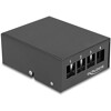Krosownica Keystone 4-portowa czarna Delock 43409