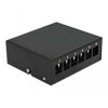Krosownica Keystone 6-portowa czarna Delock 43411