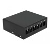 Krosownica Keystone 6-portowa czarna Delock 43411