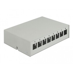 Krosownica Keystone 8-portowa szara Delock 43412
