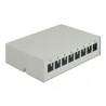 Krosownica Keystone 8-portowa szara Delock 43412