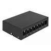 Krosownica Keystone 8-portowa czarna Delock 43413