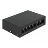 Krosownica Keystone 8-portowa czarna Delock 43413