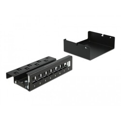 Krosownica Keystone 8-portowa czarna Delock 43413