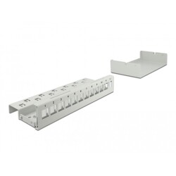 Krosownica Keystone 12-portowa szara Delock 43414