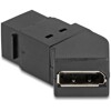 Mocowanie panelowe Mini DisplayPort żeńskie do żeńskiego DisplayPort kątowe 45° 8K 30 Hz czarne Delock 67154