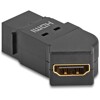 Mocowanie panelowe HDMI żeńskie do żeńskiego HDMI kątowe 45° 8K 60 Hz czarne Delock 67156