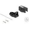 Keystone Surface Mounted Box 1-portowy z magnetycznym dnem czarny Delock 85840