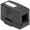 Keystone Surface Mounted Box 1-portowy z magnetycznym dnem czarny Delock 85840
