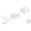 Keystone Surface Mounted Box 2-portowy z magnetycznym dnem biały Delock 85843
