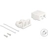 Keystone Surface Mounted Box 2-portowy z magnetycznym dnem biały Delock 85843