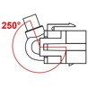 Moduł Keystone USB 3.0 A wtyk żeński 250° do USB 3.0 A wtyk męski z przewodem 1.5 m Delock 86011
