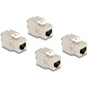 Moduł Keystone z gniazdem RJ45 Cat.6A STP 4 sztuki Delock 86050