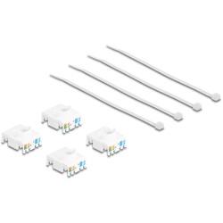 Moduł Keystone z gniazdem RJ45 Cat.6A STP 4 sztuki Delock 86050