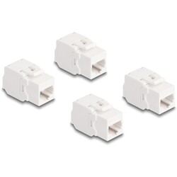 Moduł Keystone z gniazdem RJ45 Cat.6A UTP 4 sztuki Delock 86051