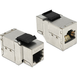 Moduł Keystone z gniazdem RJ45 do gniazda RJ45 Cat.6A Delock 86166