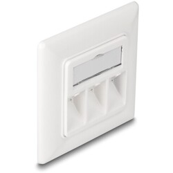 Gniazdo ścienne Keystone 3-portowe compact Delock 86194