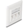 Gniazdo ścienne Keystone 3-portowe compact Delock 86194