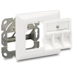 Gniazdo ścienne Keystone 3-portowe compact Delock 86194