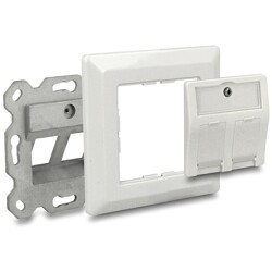 Gniazdo ścienne Keystone 2-portowe Delock 86202