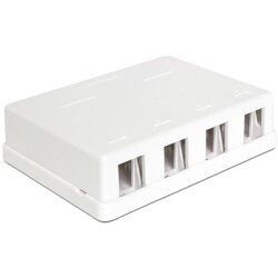 Skrzynka montowana powierzchniowo Keystone 4-portowa Delock 86208