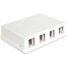 Skrzynka montowana powierzchniowo Keystone 4-portowa Delock 86208