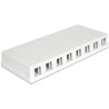Skrzynka montowana powierzchniowo Keystone 8-portowa Delock 86209