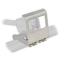 Metalowe mocowanie Keystone 2-portowe do szyny DIN Delock 86255