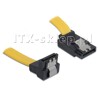 Kabel SATA górny/kątowy 10 cm zatrzask Delock 82486