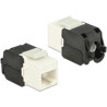 Moduł Keystone RJ45 do LSA beznarzędziowy Cat.6A UTP biały Delock 86266