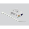 Moduł Keystone RJ45 do LSA beznarzędziowy Cat.6A UTP biały Delock 86266