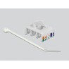 Moduł Keystone RJ45 do LSA beznarzędziowy Cat.6A UTP biały Delock 86266