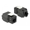 Moduł Keystone RJ45 do LSA beznarzędziowy Cat.6A UTP czarny Delock 86267