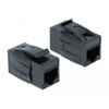 Moduł Keystone z gniazdem RJ45 do gniazda RJ45 Cat.6A UTP czarny Delock 86298
