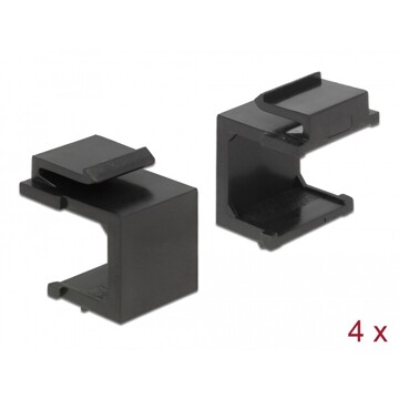 Osłona Keystone czarna 4-elementowa Delock 86321