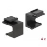 Osłona Keystone czarna 4-elementowa Delock 86321