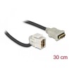 Moduł Keystone HDMI wtyk żeński 110° do HDMI wtyk żeński z przewodem biały Delock 86326