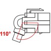 Moduł Keystone USB 2.0 A wtyk żeński 110° do USB 2.0 A wtyk żeński z przewodem biały Delock 86327