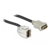 Moduł Keystone HDMI wtyk żeński 250° do HDMI wtyk żeński z przewodem biały Delock 86328