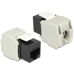 Moduł Keystone z gniazdem RJ45 do LSA Cat.6 UTP czarny Delock 86340