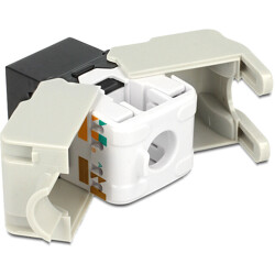 Moduł Keystone z gniazdem RJ45 do LSA Cat.6 UTP czarny Delock 86340