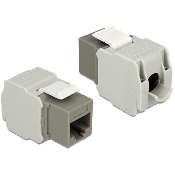 Moduł Keystone z gniazdem RJ45 do LSA Cat.6 UTP szary Delock 86342